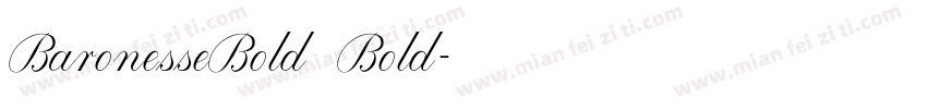 BaronesseBold Bold字体转换